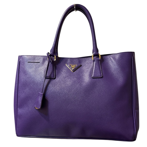 🔥EUC Prada Saffiano Lux Leather Purple Tote - Picture 1 of 17